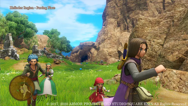 Capture officielle de DRAGON QUEST XI S : Echoes of an Elusive Age – Definitive Edition montrant le contexte de gameplay pour l'étape 2 du guide joueur