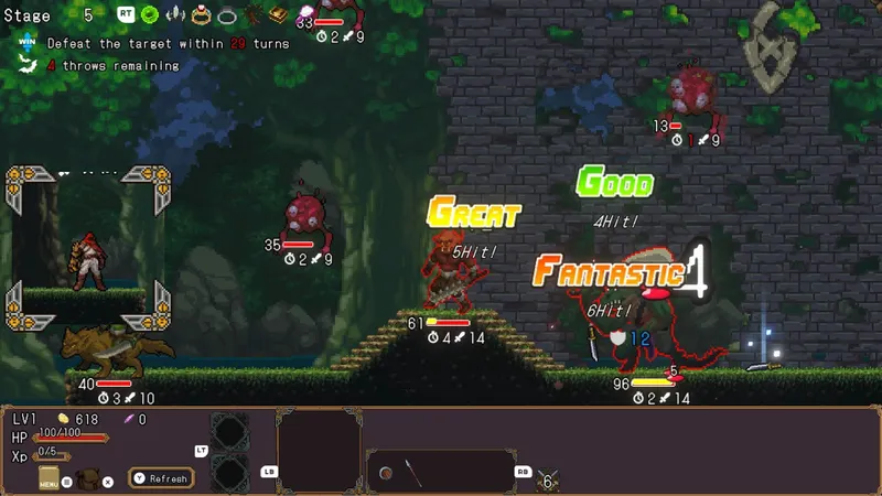 SWORD FLINGER screenshot from its Steam gallery, illustrating the game
