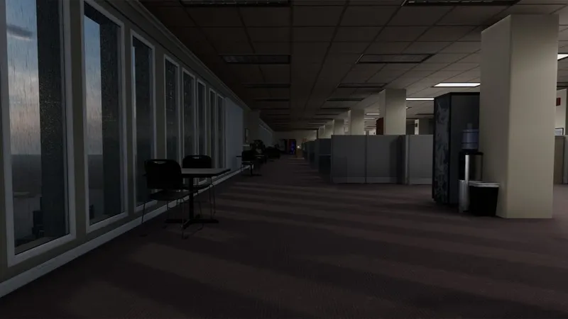 The Tower - L'intérieur d'un immeuble de bureaux où se déroule le jeu.