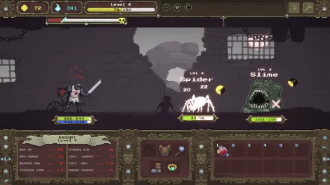 Loot Dungeon : visuel officiel du roguelite auto-battler sur Steam