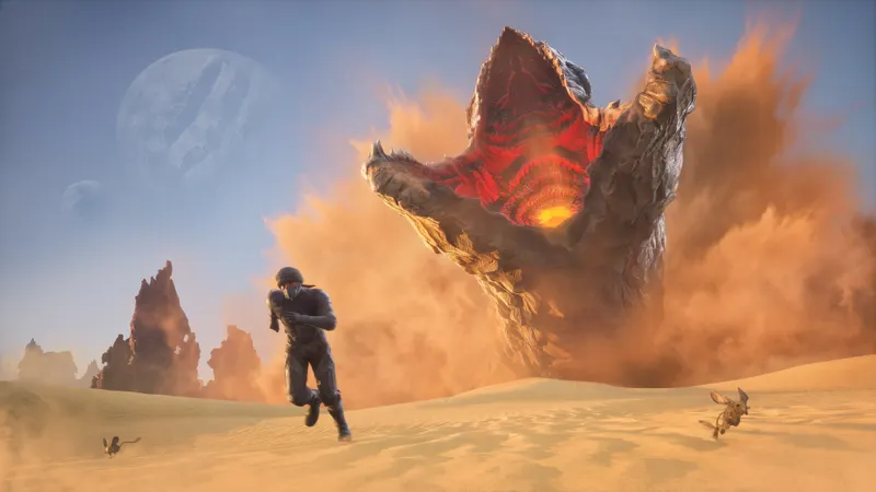 Déplacement dans les dunes de Dune Awakening