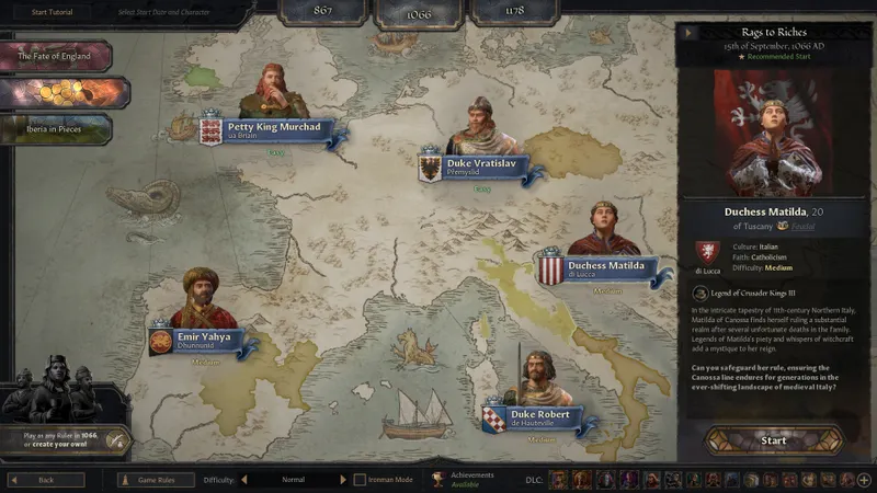 Capture officielle de Crusader Kings III montrant le contexte de gameplay pour l'étape 2 du guide joueur