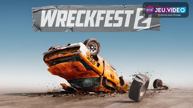Wreckfest 2 mise à jour avec voiture retournée et logo officiel du jeu