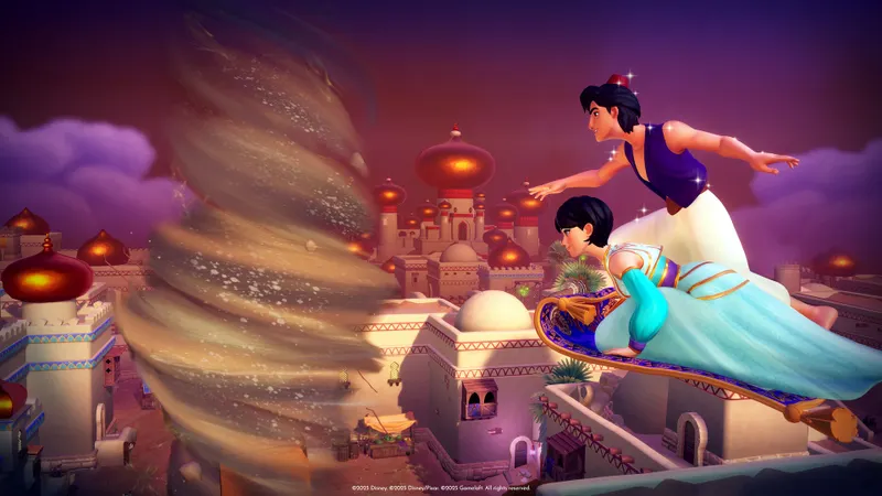 Disney Dreamlight Valley: a screenshot of the Valley illustrating Season of Scares