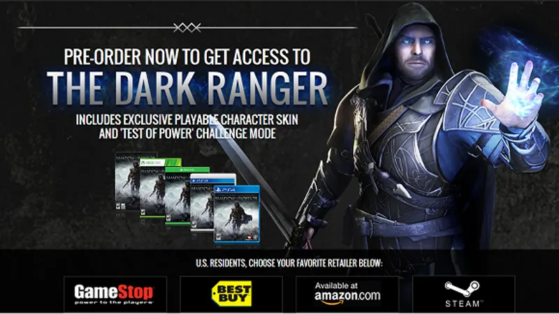 Middle-Earth: Shadow of Mordor les Specs sur Steam