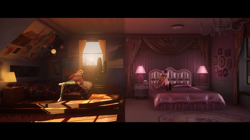 Deux chambres contrastées dans Mixtape pour repérer les détails personnels liés aux personnages avant une scène importante