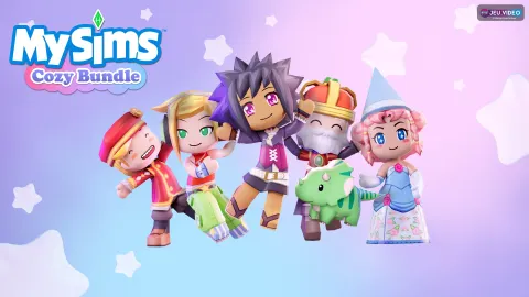 Visuel EA du crossover Les Sims 4 x Bridgerton, sans représentation de MySims : Cozy Bundle