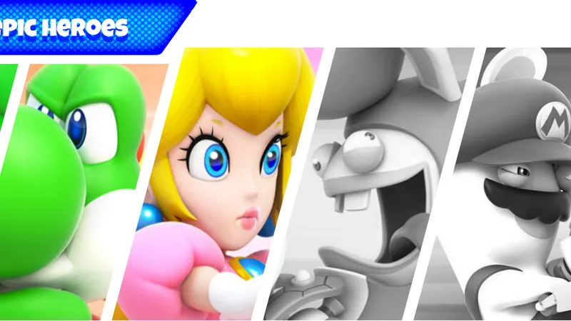 Les personnages de la Team Mario