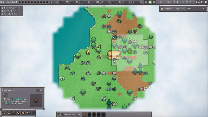 Settler's Domain interface : aperçu officiel de la gestion