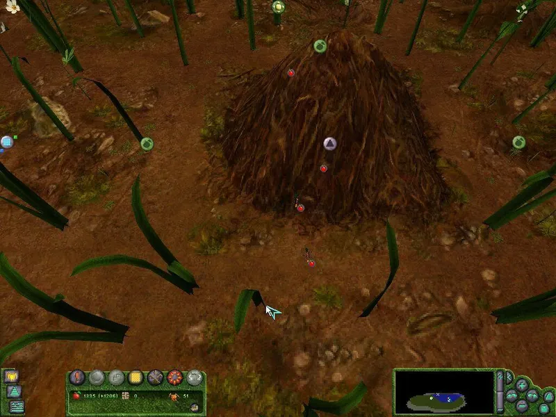 Empire of the ants, image d'une fourmilière en surface