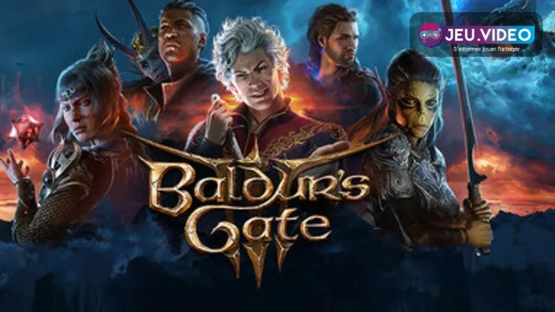 Groupe de quatre aventuriers dans un combat au tour par tour de Baldur’s Gate 3, avec des personnages espacés avant le premier tour.