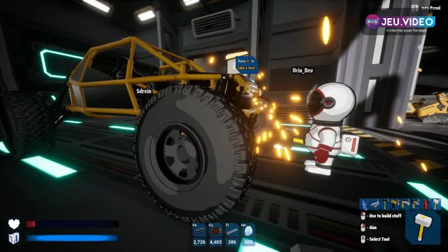 Moon Crashers, visuel officiel du jeu de coopération et d’exploration lunaire