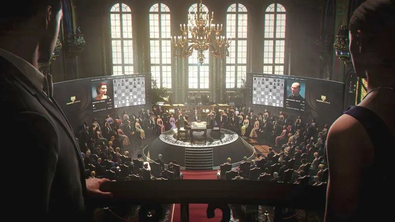 007 First Light montre un grand set piece d infiltration autour d un tournoi d échecs