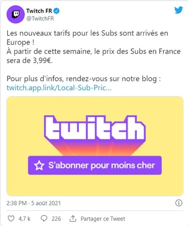 La réforme de Twitch et son nouveau quota de diffusion