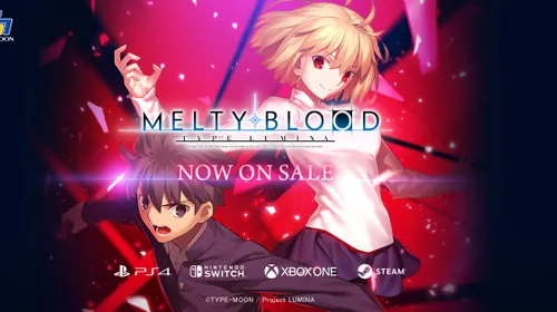 Combat entre Shiki Tohno et Arcueid Brunestud montrant l'interface de match à surveiller pour appliquer le guide débutant Melty Blood Type Lumina