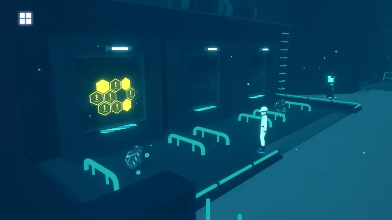 D-topia : visuel officiel de gameplay illustrant les informations joueur de la section 3