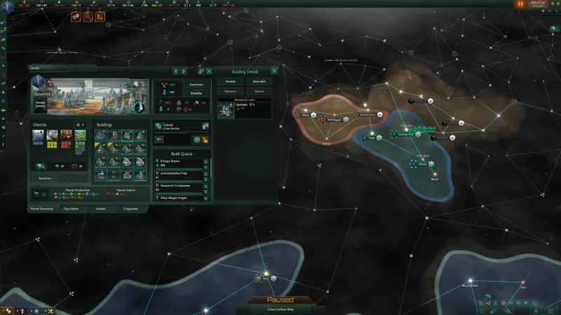 Visuel officiel de Stellaris utilise comme contexte de gameplay pour la section 2 de l'article