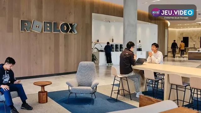 Présentation officielle Roblox montrant l’univers de la plateforme sur grand écran
