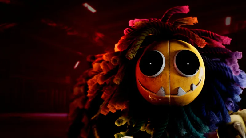 Mascotte de Poppy Playtime pour rappeler de garder ses distances et de lire les routes de fuite