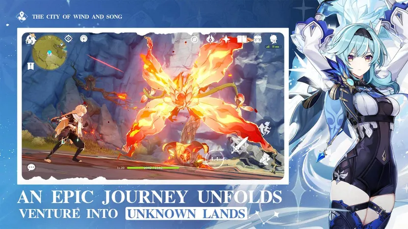 Genshin Impact avis montrant la progression et les interfaces du jeu