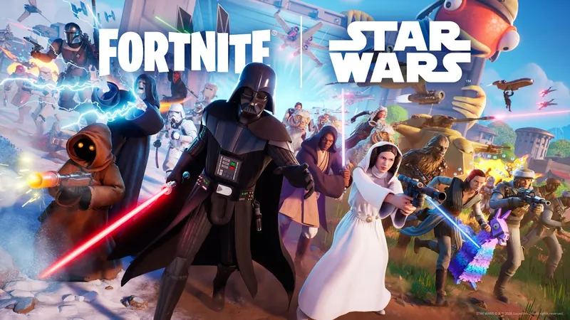 Fortnite x Star Wars montre The Mandalorian and Grogu en jeu