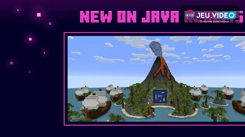 Minecraft : repère visuel officiel pour les informations joueur ci-dessus.
