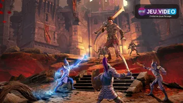 RuneScape Dragonwilds roadmap avec heros face au dragon sur Ashenfall
