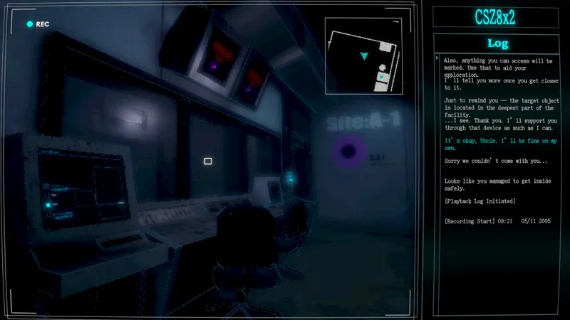 Cyan Heart disponible sur Steam : capture de son aventure horrifique en perspective selfie