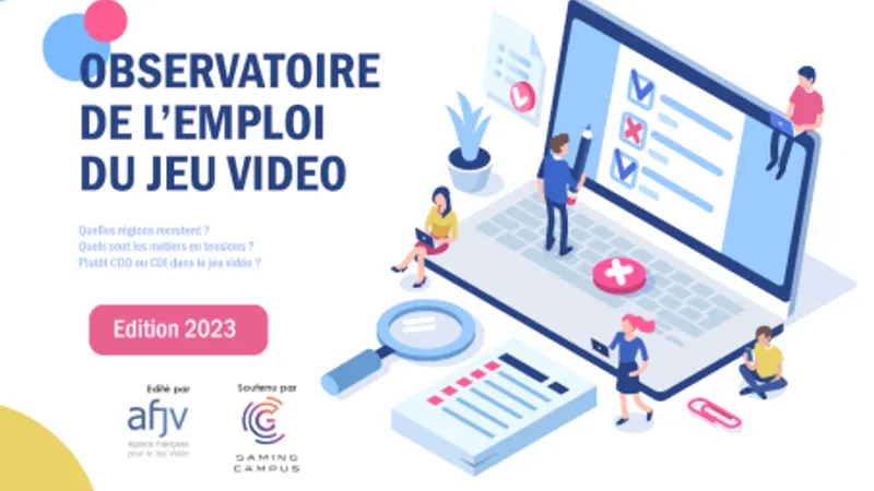L’Agence Française pour le Jeu Vidéo (AFJV) publie les résultats de l’analyse des offres d’emploi de l’industrie vidéoludique