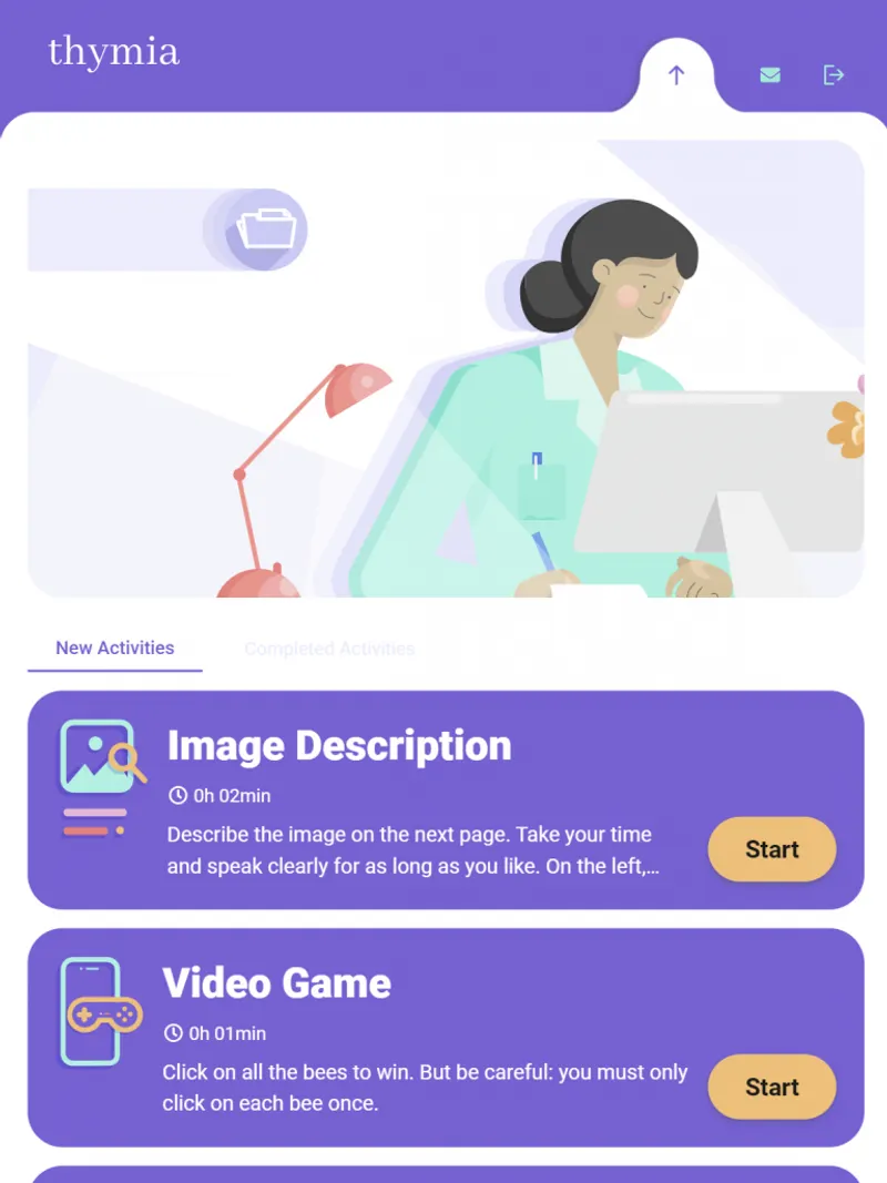 Thymia et deux exercices proposés