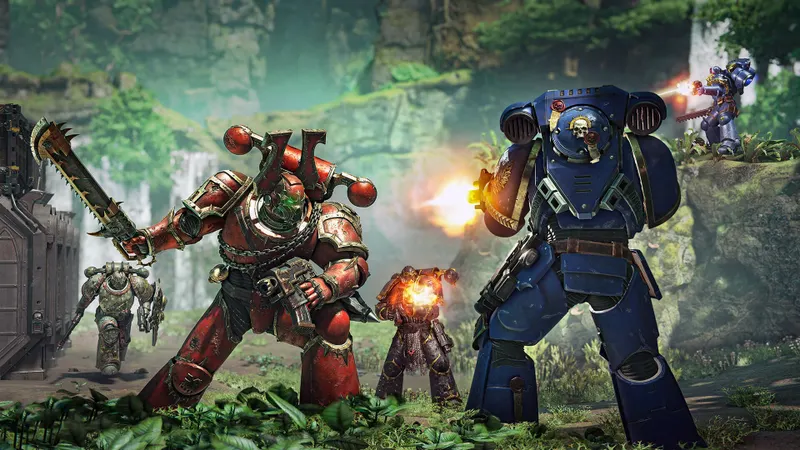 Capture officielle de Warhammer 40,000 : Space Marine 2 montrant le contexte de gameplay pour l'étape 4 du guide joueur