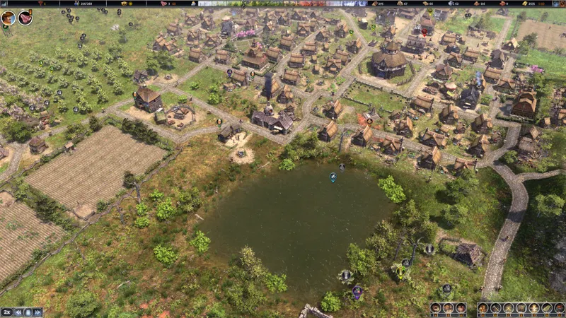 Une cité en pleine expansion dans Farthest Frontier