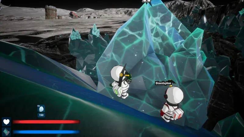 Une exploration en vue à la première personne dans Moon Crashers