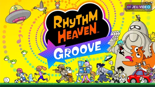 Rhythm Heaven Groove sur Nintendo Switch avec visuel officiel rythmique