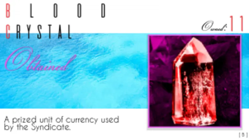 Paradie Killer Crystal de sang