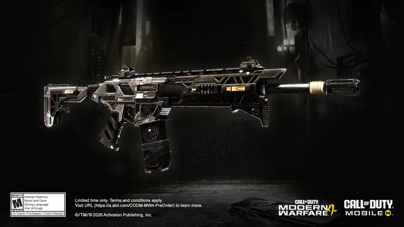Modern Warfare 4 et COD Mobile : visuel du bonus de précommande ICR-1 — Shattered Relay