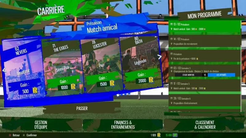 ruby 22 mode carrière