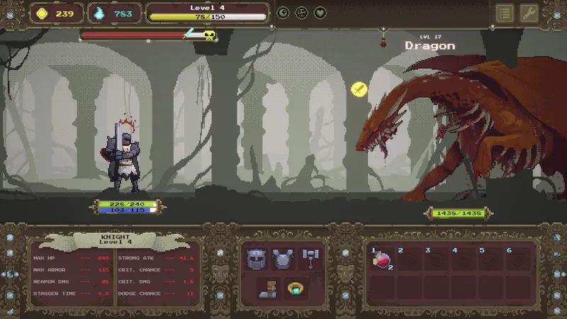 Visuel officiel de Loot Dungeon montrant son univers dark fantasy
