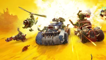 Warhammer Speed Freeks montre des véhicules Orks lancés dans une course de combat