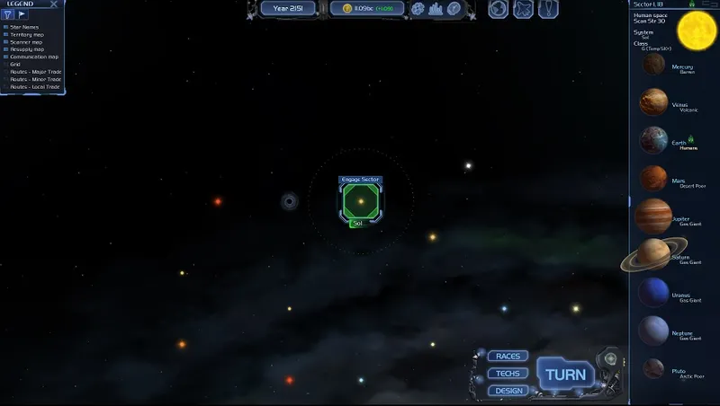 Fenetre du jeu tutoriel Horizon