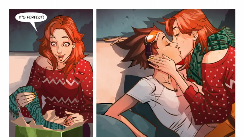 Le comic revient sur Tracer, et Noël.