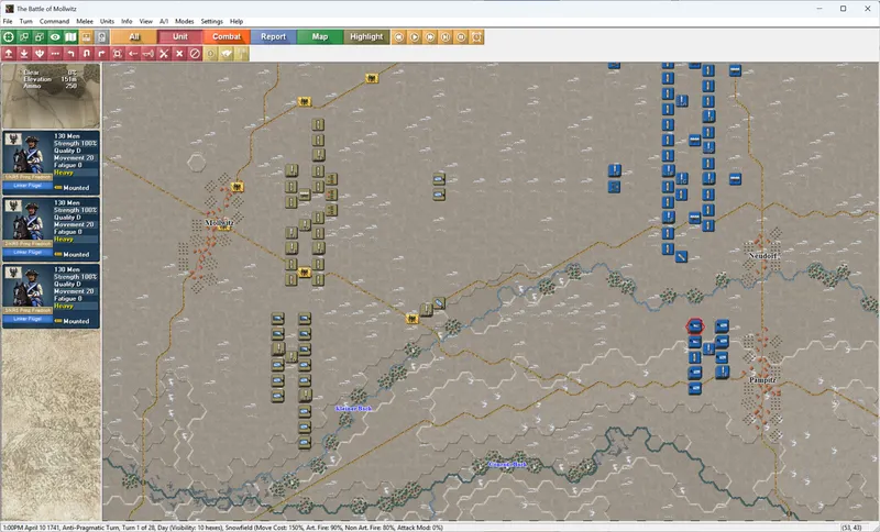 Capture officielle d’un affrontement dans War of the Austrian Succession