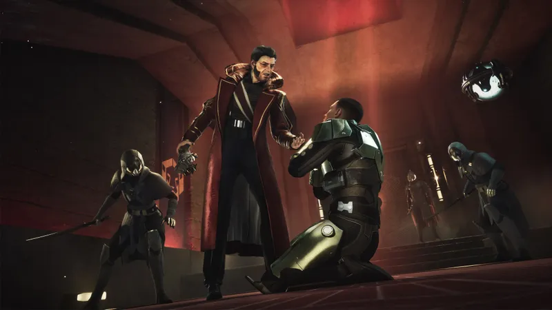 Dune Awakening montrant des personnages armés dans l’univers de Dune