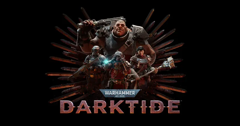 Visuel officiel de Warhammer 40,000 Darktide utilisé par Fatshark