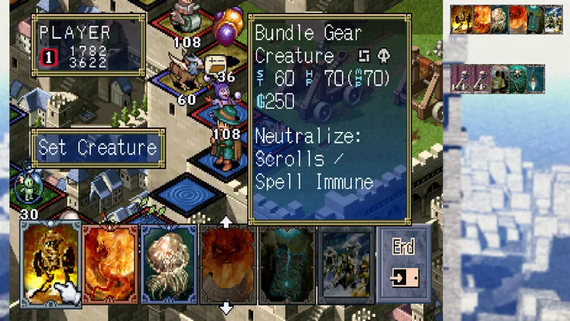 Official Culdcept The First board showing movement toward the Castle and several owned territories