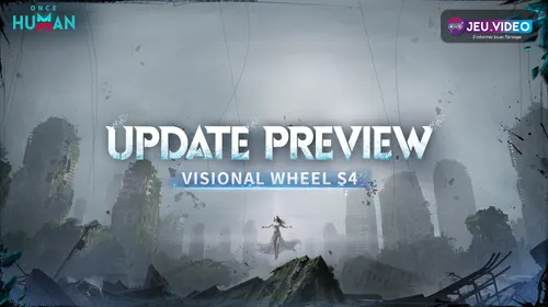Visuel officiel Once Human S4 Gravity Abyss montrant le thème de mise à jour avec Riftwalker, Worldstones et Tech Points