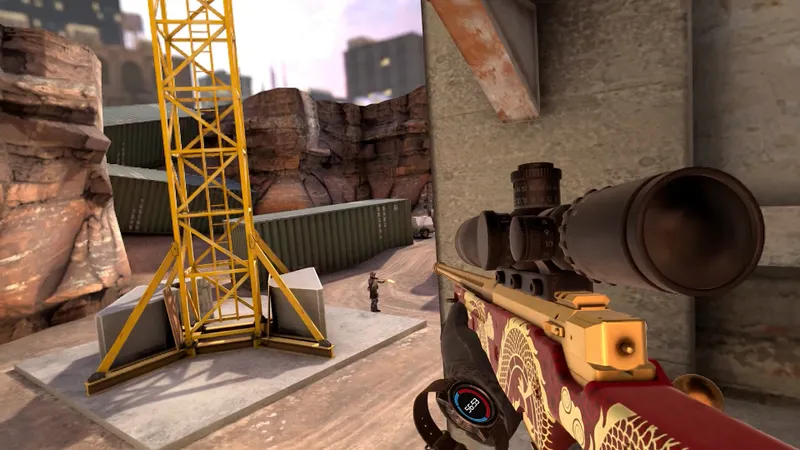 Pavlov Shack présente une scène de combat en réalité virtuelle