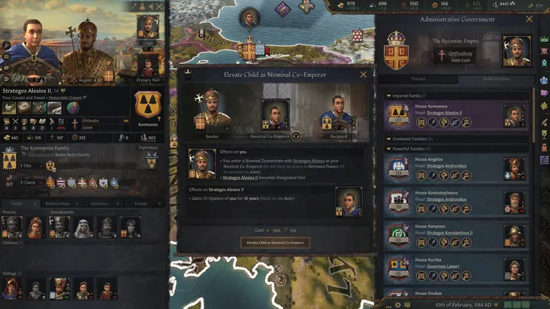 Capture officielle de Crusader Kings III montrant le contexte de gameplay pour l'étape 4 du guide joueur