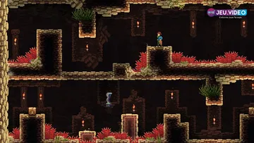 Colin et Floyd progressent dans une caverne de Brave Escape