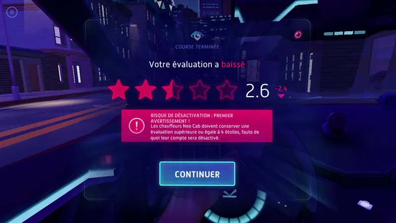 mettez-vous au volant d'un taxi futuriste